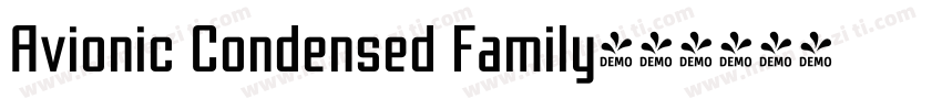 Avionic Condensed Family字体转换